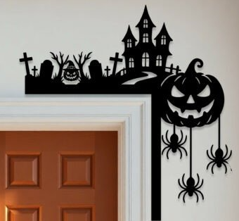 door corner halloween